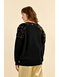 Sweater with sequins