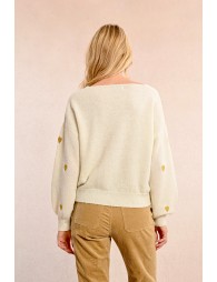 Pull à motif cœur