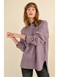 Pull oversize et asymétrique