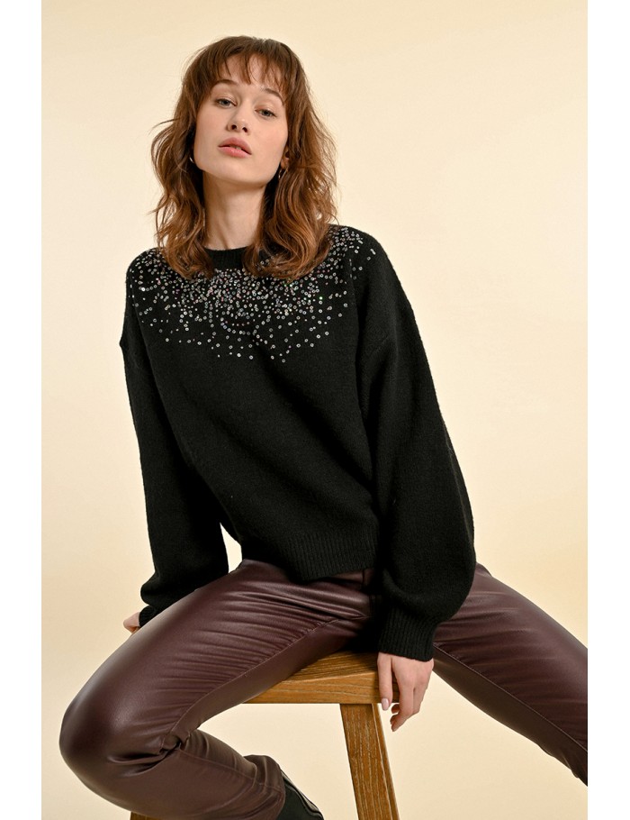 Pull avec sequin