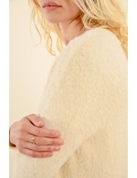 Plush knit sweater