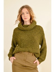 Wide turtleneck sweater