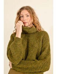 Wide turtleneck sweater