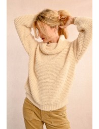 Wide turtleneck sweater