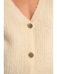 Knitted vest, V-neck