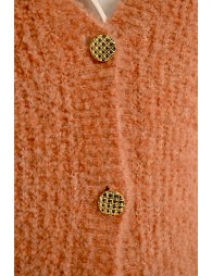 Knitted vest, V-neck