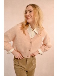 Short cardigan with heart