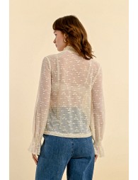 Lace under sweater