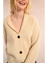 Loose knitted cardigan