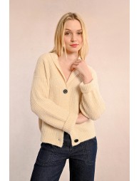 Loose knitted cardigan