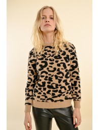 Pull à motif animalier