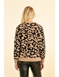 Pull à motif animalier