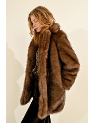 Faux fur coat