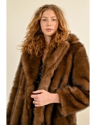 Faux fur coat