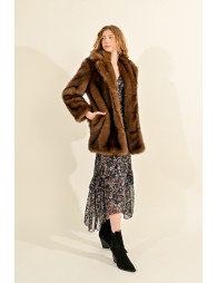 Faux fur coat