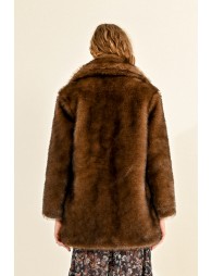 Faux fur coat