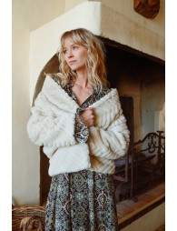 Short faux fur coat