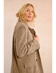 Manteau mi-long croisé