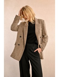 Manteau mi-long croisé