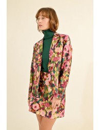 Blazer cintré imprimé floral