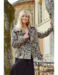 Leopard Paletot Jacket