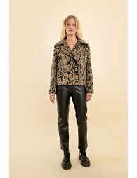 Leopard Paletot Jacket