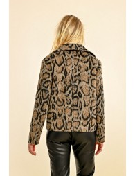 Leopard Paletot Jacket