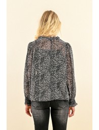 Blouse en voile imprimé