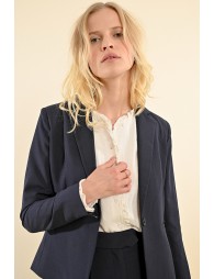 Blazer de manga larga con cuello y solapa