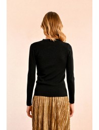 Pull en maille, encolure fantaisie