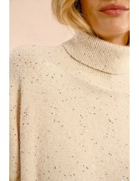 Loose sequinned sweater