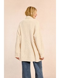 Loose sequinned sweater