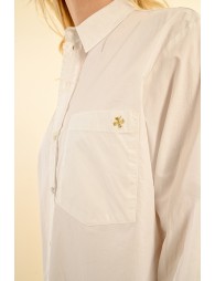 White shirt with pearly buttons