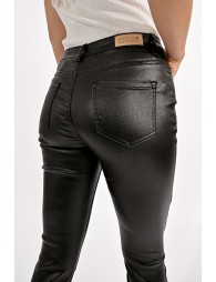 Pantalon slim enduit