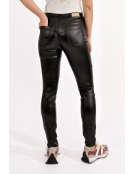 Pantalon slim enduit