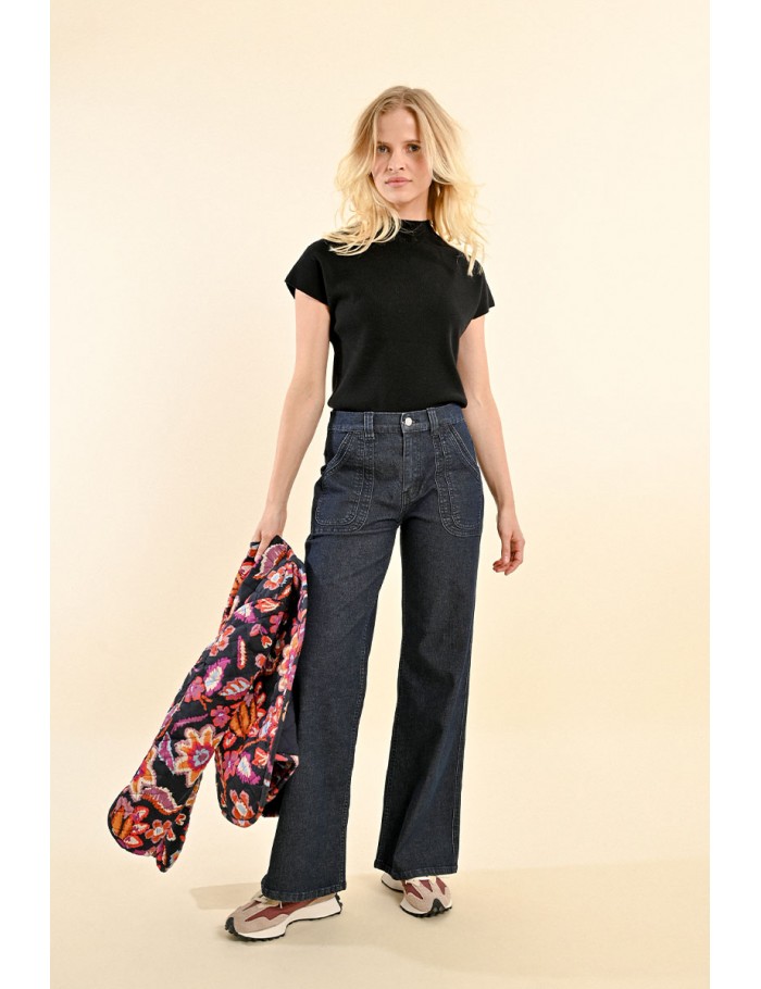 Pantalon large en denim