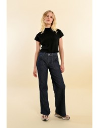 Pantalon large en denim