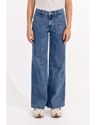 Pantalon large en denim