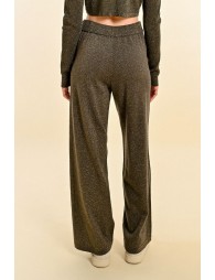 Knitted pants with lurex