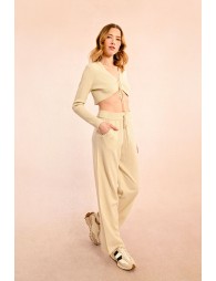 Knitted pants with lurex