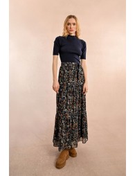 Long floral skirt