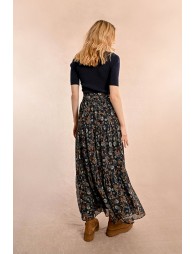 Long floral skirt