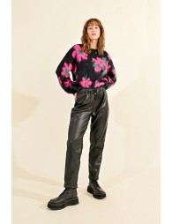 Faux leather pants