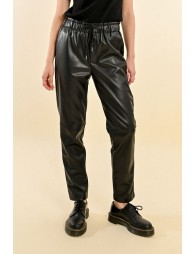 Faux leather pants