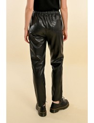 Faux leather pants