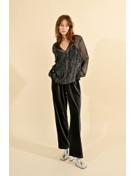 Flowing velvet pants