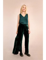 Flowing velvet pants