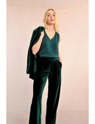 Flowing velvet pants