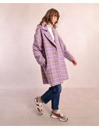 Checked overcoat