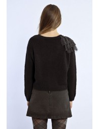 Pull fantaisie asymétrique